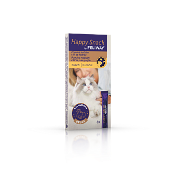 FELIWAY Happy snack s kuřecím 6 kusů (Veterinární doplňky stravy na nervovou soustavu pro kočky)