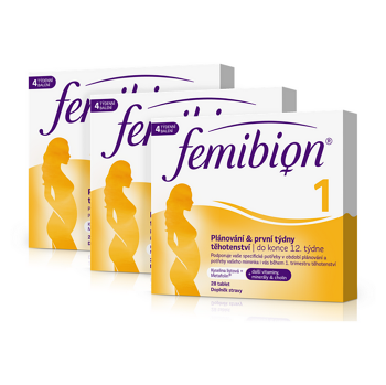 FEMIBION 1 Plánování a první týdny těhotenství balení 2+1 ZDARMA