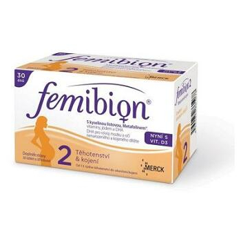 FEMIBION 2 s vitaminem D3 30 tablet + 30 tobolek poškozený obal