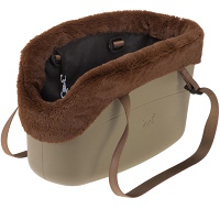 FERPLAST WithMe Winter cestovní taška na psa do 8 kg hnědá 43x21x27 cm