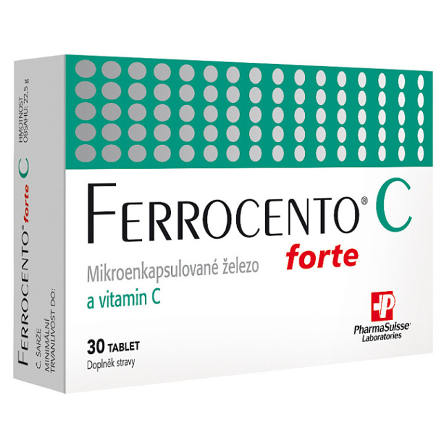Levně PHARMASUISSE Ferrocento forte C 30 tablet