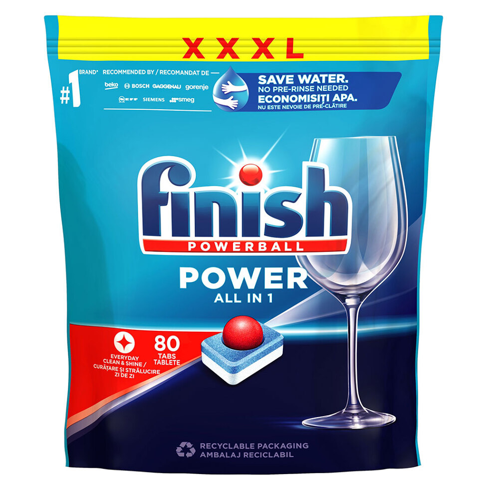 E-shop FINISH Power All in 1 Kapsle do myčky nádobí 80 ks