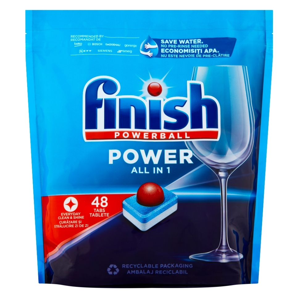 Levně FINISH Power All in 1 Tablety do myčky nádobí 48 ks