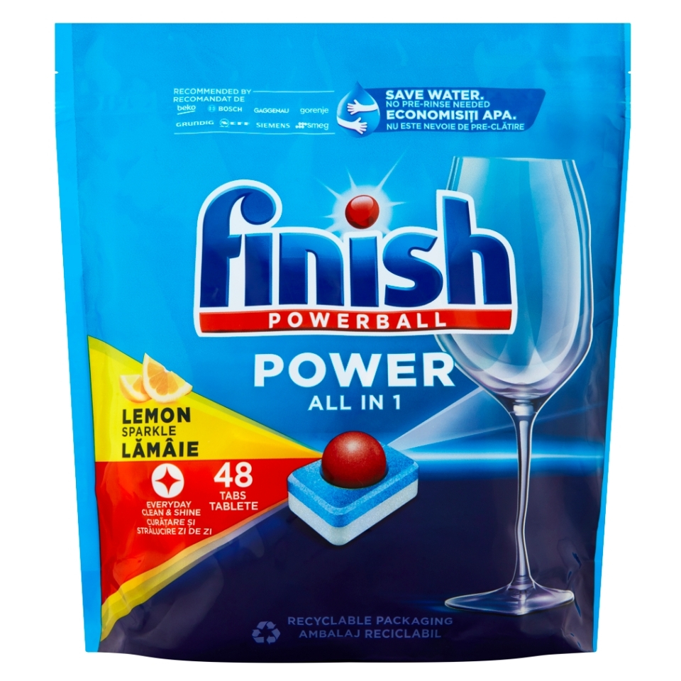E-shop FINISH Power All in 1 Kapsle do myčky nádobí Lemon Sparkle 48 ks