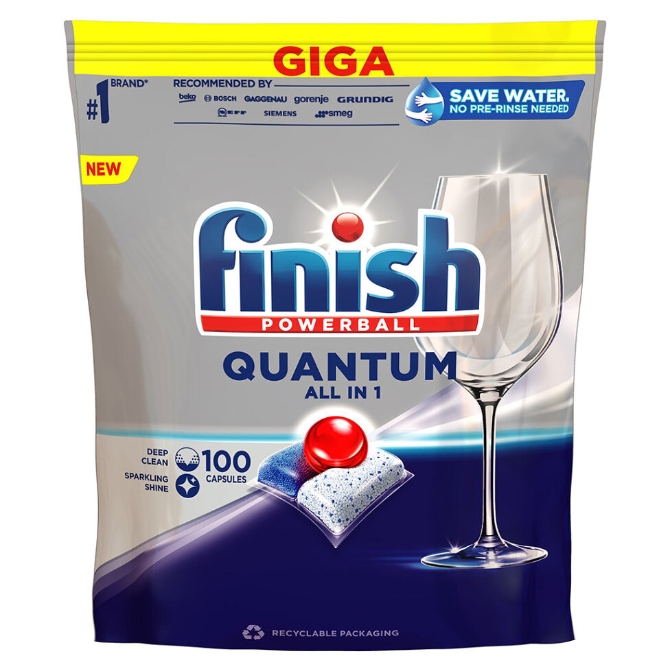 FINISH Quantum All in 1 Kapsle do myčky nádobí 100 ks