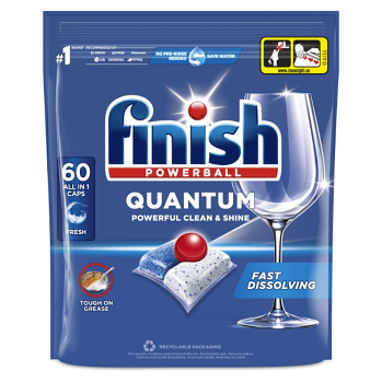 FINISH Quantum All in 1 Kapsle do myčky nádobí 60 ks (Kapsle a tablety do myčky)
