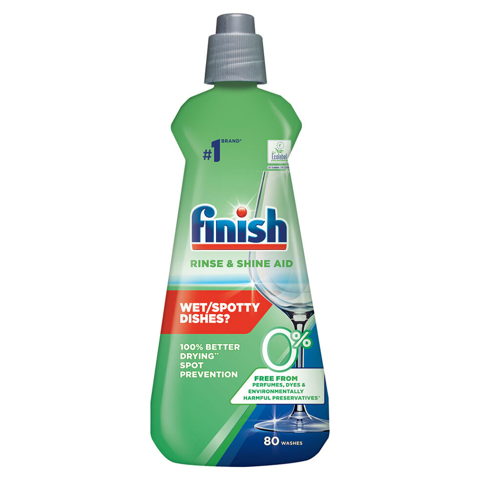 Levně FINISH Rinse & Shine 0 % Leštidlo do myčky nádobí 400 ml