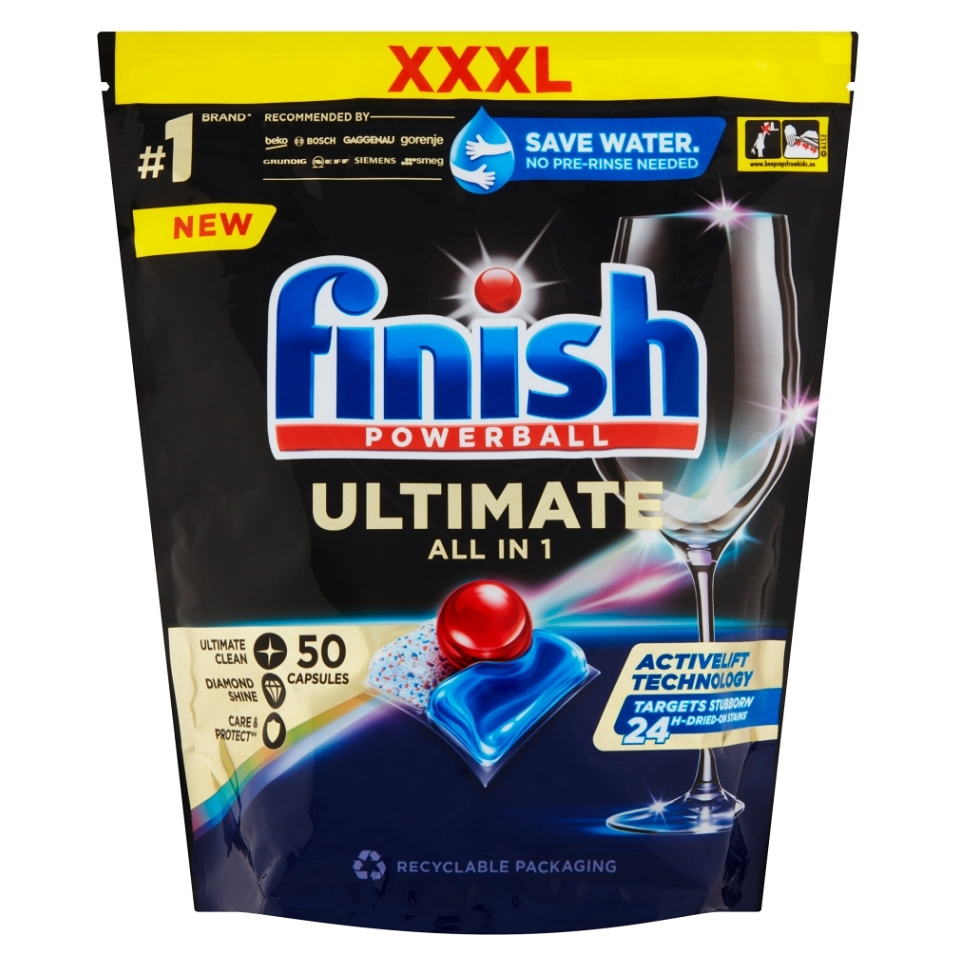 Levně FINISH Ultimate All in 1 Kapsle do myčky nádobí 50 ks
