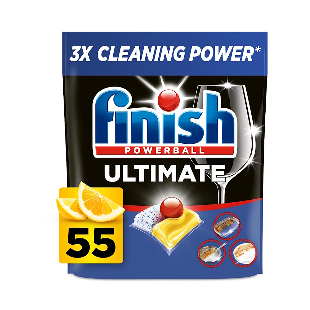 FINISH Ultimate All in 1 kapsle do myčky nádobí lemon 55 ks