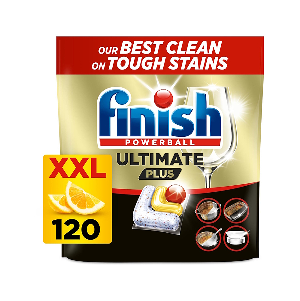 FINISH Ultimate Plus All in 1 kapsle do myčky nádobí Lemon 120 ks