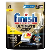 FINISH Ultimate Plus All in 1 Kapsle do myčky nádobí Lemon Sparkle 45 ks