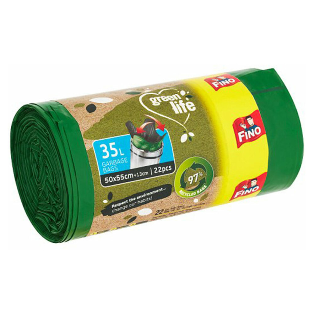 Levně FINO Green Life Easypack Pytle na odpad 35 l 22 ks