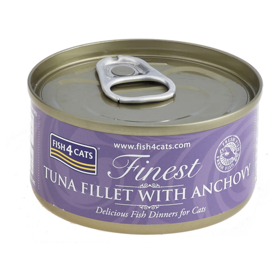Levně FISH4CATS Finest tuňák se ančovičkami konzerva pro kočky 70 g