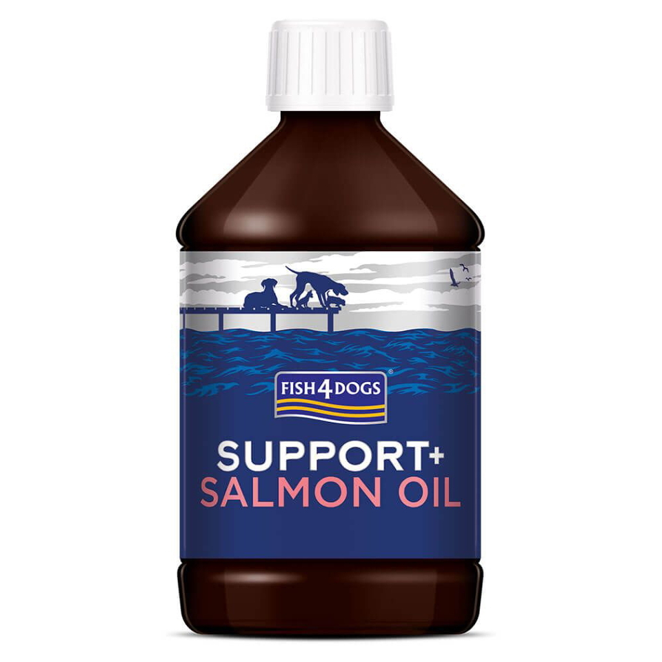 FISH4DOGS Lososový olej pro psy Support+ 500 ml