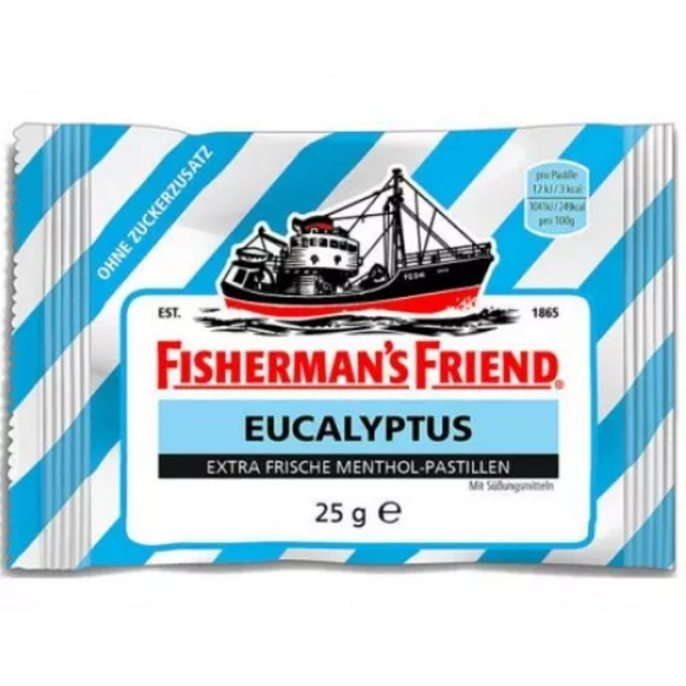 Levně FISHERMANS Friend bonbóny dia eukalyptus modré 25 g