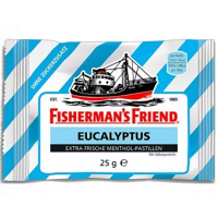 FISHERMANS Friend bonbóny dia eukalyptus modré 25 g