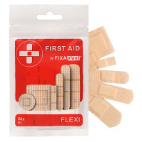 FIXAplast First aid flexi náplast mix 24 kusů