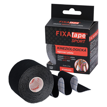 FIXAPLAST Fixatape sport standard tejpovací páska 5 cm x 5m černá 1 ks (Tejpy)