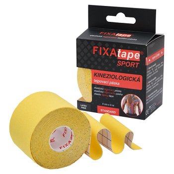 FIXAPLAST Fixatape sport standard tejpovací páska 5 cm x 5m žlutá 1 kus (Tejpy)