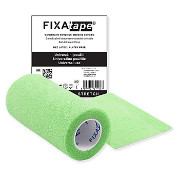 FIXAPLAST Fixatape stretch samofixační obinadlo 10 cm x 450 cm zelené 1 kus (Tejpy)