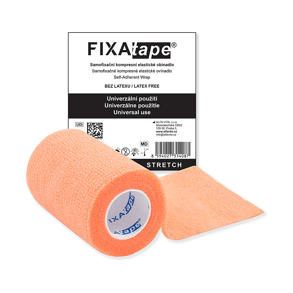 FIXAtape STRETCH samofix.obi.7.5x450cm fluor.orang koupíte na Lekarna.cz