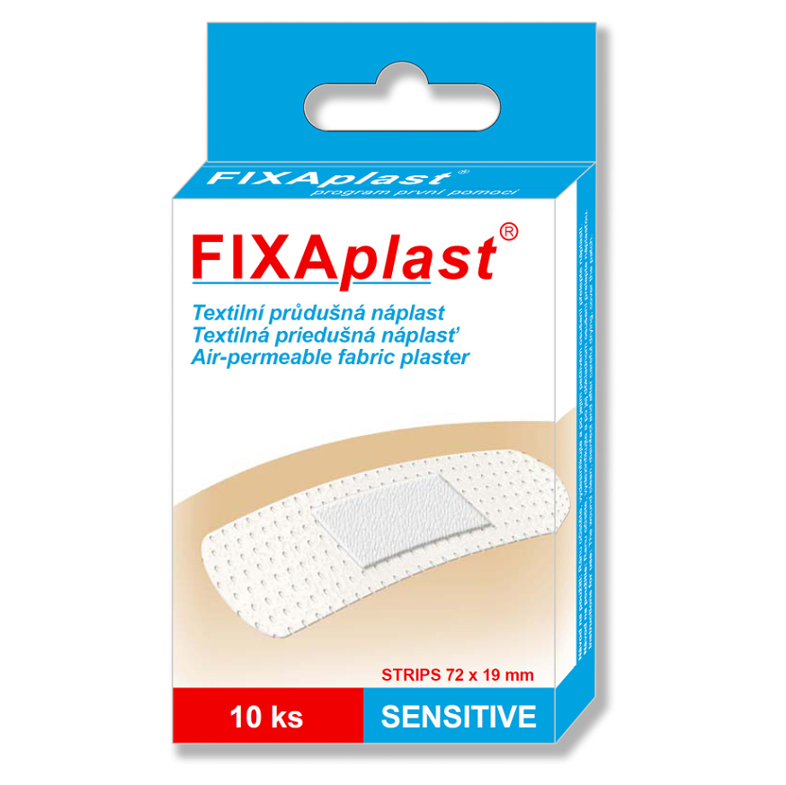 E-shop FIXAPLAST Sensitive strip náplast 72x19mm 10ks
