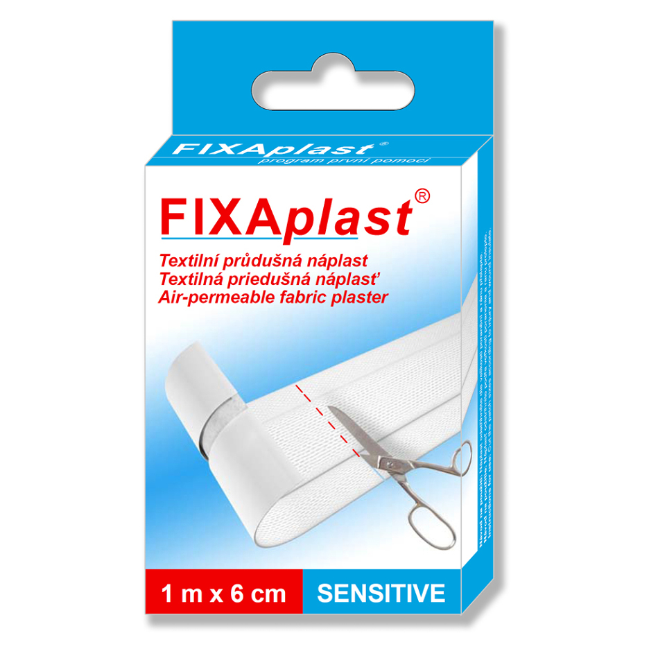 E-shop FIXAPLAST Sensitive textilní průdušná náplast 1 m x 6 cm