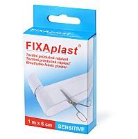 FIXAPLAST Sensitive textilní průdušná náplast 1 m x 6 cm
