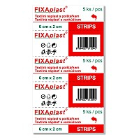FIXAPLAST Strip Náplast 6 x 2 cm 5 kusů