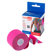 FIXAPLAST Fixatape sport standart tejpovací páska 5 cm x 5m růžová 1 kus