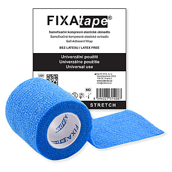 FIXAPLAST Fixatape stretch samofixační obinadlo 5 cm x 450 cm modré 1 kus (Tejpy)