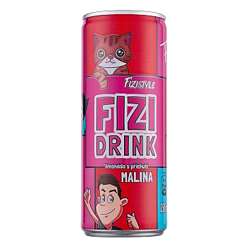 FIZI DRINK Malina 250 ml (Minerálky a vitamínové vody)