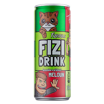 FIZI Drink limonáda s příchutí meloun 250 ml (Minerálky a vitamínové vody)