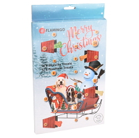 FLAMINGO Adventní kalendář Munchy/Raw pamlsky pro psy