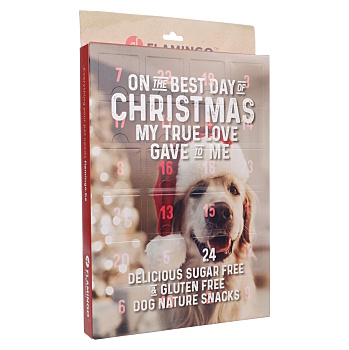 FLAMINGO Adventní kalendář pro psy nature snack 24 kusů (Sušené maso pro psy)