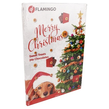 KARLIE FLAMINGO Adventní kalendář s pamlsky pro psy, expirace