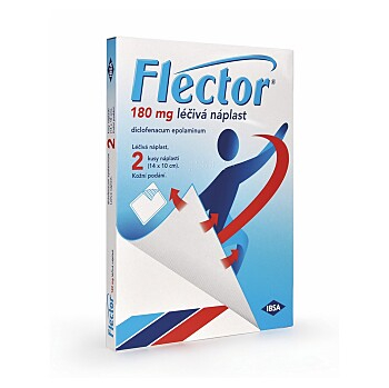 FLECTOR 180 mg Léčivá náplast 2 kusy (Na bolest zad)