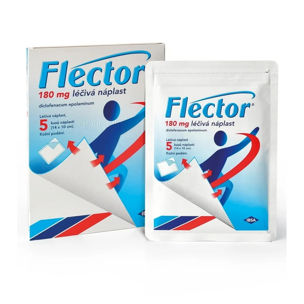 E-shop FLECTOR 180mg Léčivá náplast 5 kusů