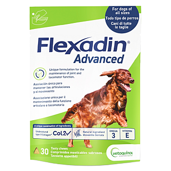 FLEXADIN Advanced pro psy 30 tablet (Veterinární doplňky stravy na klouby)