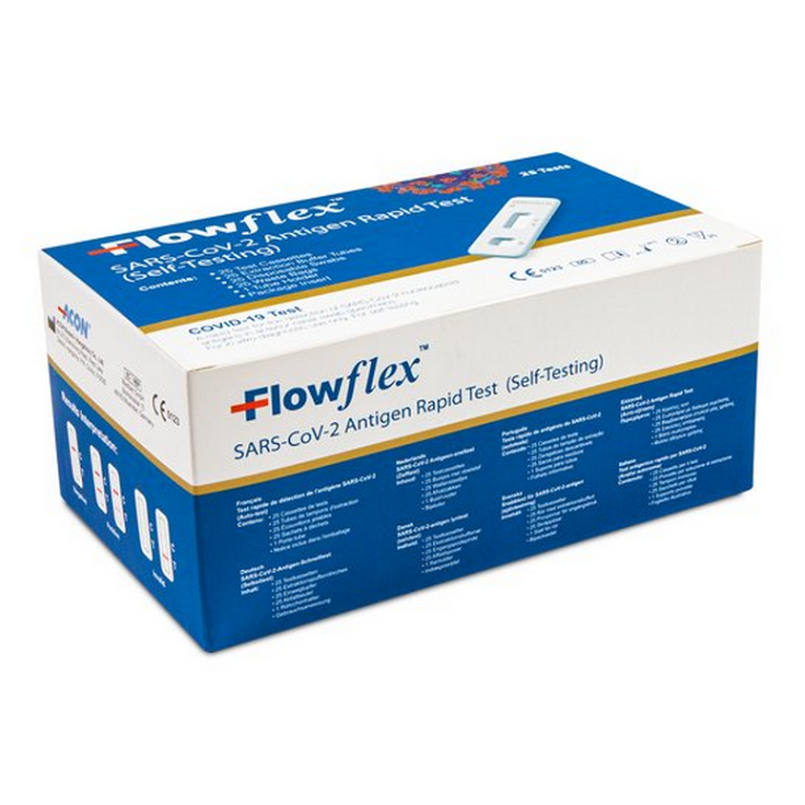 E-shop FLOWFLEX SARS-CoV-2 Antigen rapid test z nosu 25 kusů, poškozený obal