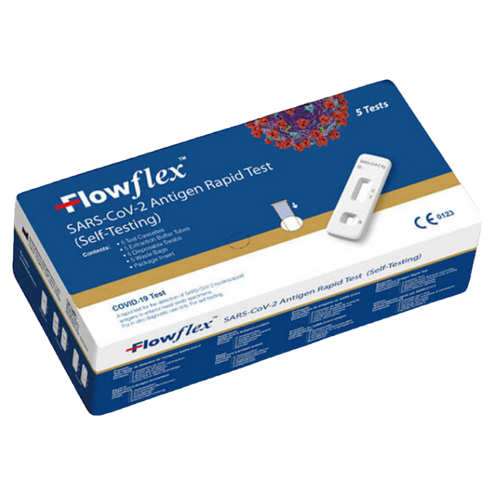 Levně FLOWFLEX SARS-CoV-2 Antigen rapid test z nosu 5 kusů