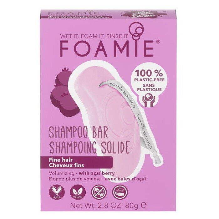 Levně FOAMIE Šampon pro objem jemných vlasů You`re Adorabowl Shampoo Bar 80 g