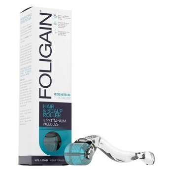 FOLIGAIN Hair&Scalp Roller pro růst vlasů s titanovými jehličkami (Vlasová tonika a vody, aktivátory)