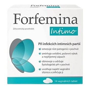 FORFEMINA Intimo 14 vaginálních tablet (Vaginální čípky a krémy) - Vaginální