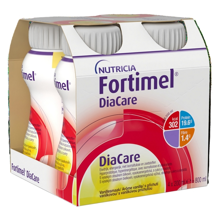 Levně FORTIMEL DiaCare s příchutí vanilka 4 x 200 ml