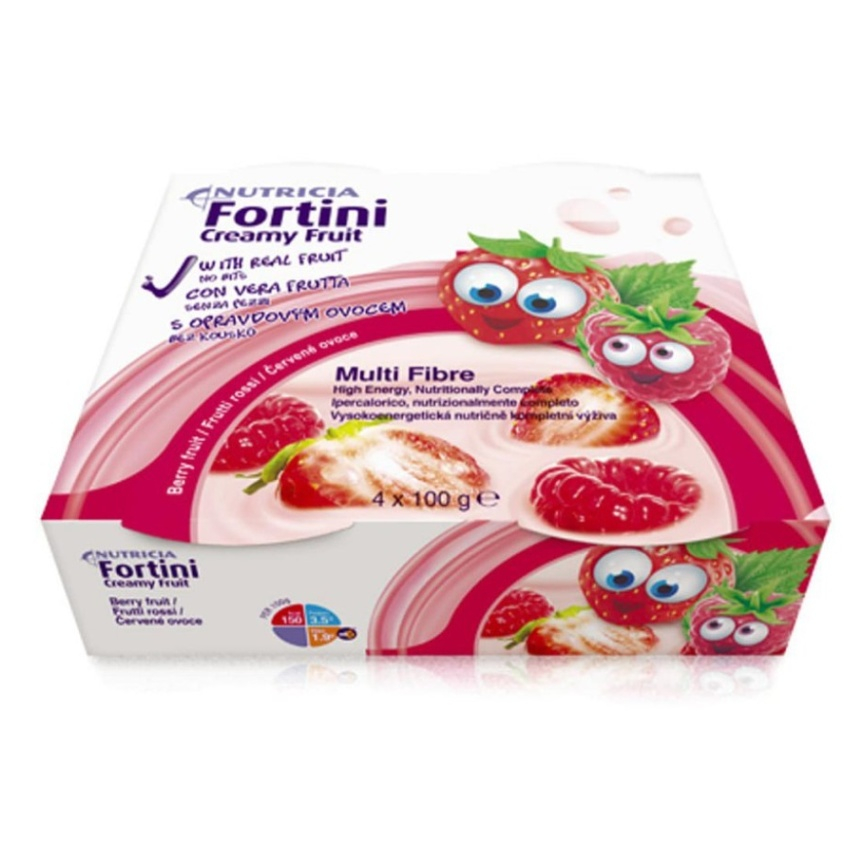 E-shop FORTINI Creamy fruit multi fibre červené ovoce 4 x 100 g
