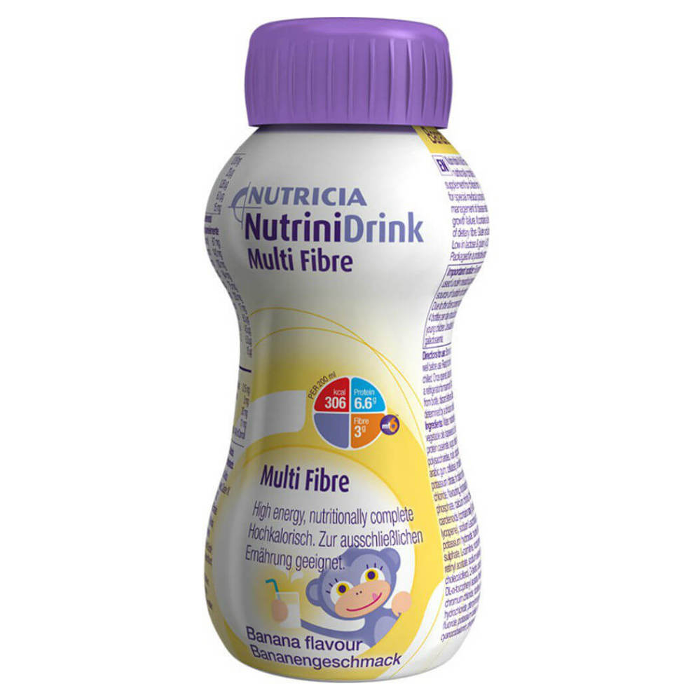 E-shop FORTINI NutriniDrink multi fibre pro děti s příchutí banánovou 200 ml