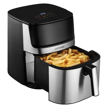 CONCEPT FR8010 Horkovzdušná fritéza 7 l (Horkovzdušné fritézy) - Elektrické, Do zásuvky, Svítící, Časovač, Protiskluzové