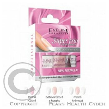 Eveline Francouzská manikura - set (matná krémová) (Domácí manikúra)