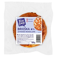 FREE DAYS Bezlepková brioška sypaná mandlemi 100 g